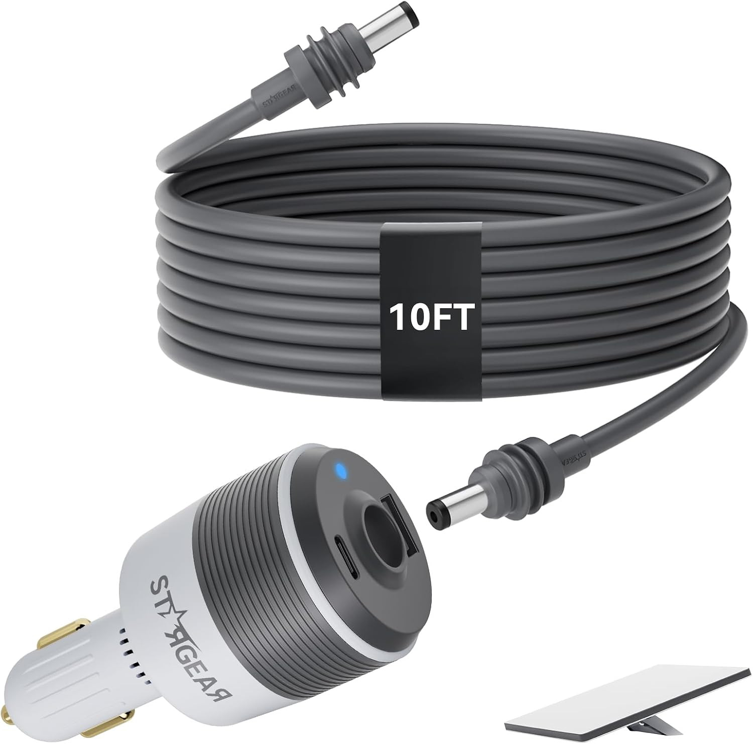 For Starlink Mini 3-In-1 Car Adapter with 10FT DC Power Cable