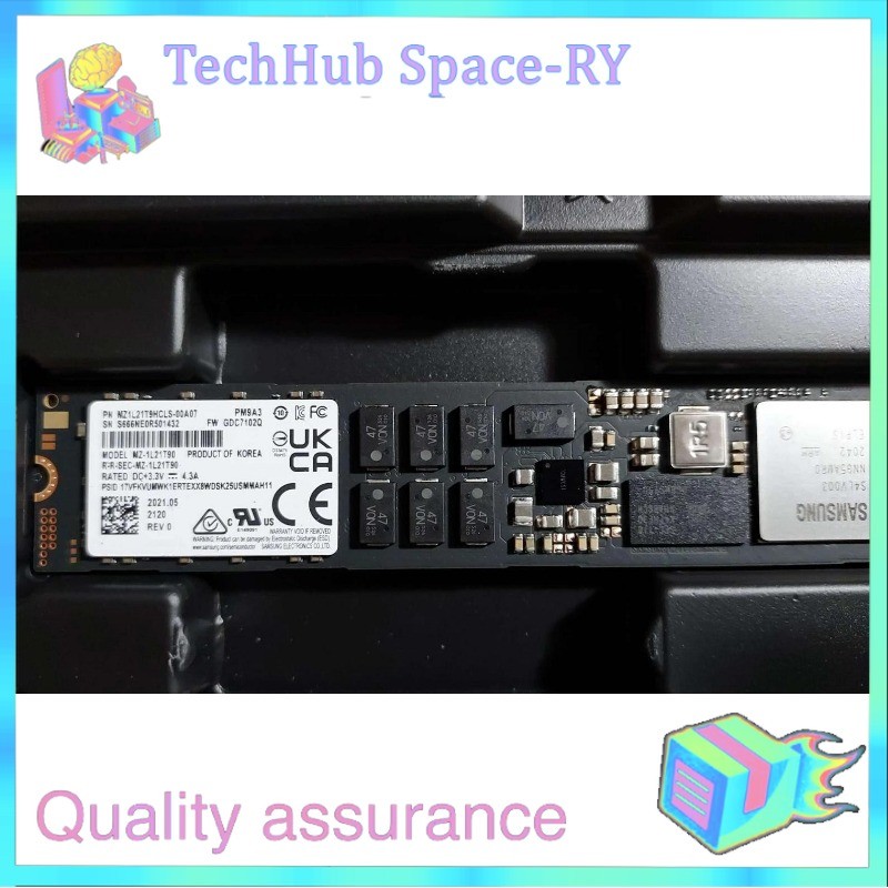 Used Samsung PM9A3 1.92TB M.2 SSD 22110 NVME PCIe 4.0 X4 MZ1L21T9HCLS-00A07
