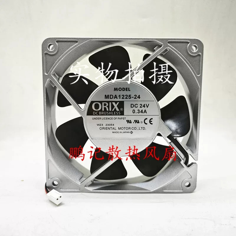 1PCS ORIX MDA1225-24 120×25 mm DC 24 V 0.34 A Aluminum Frame Cooling Fan