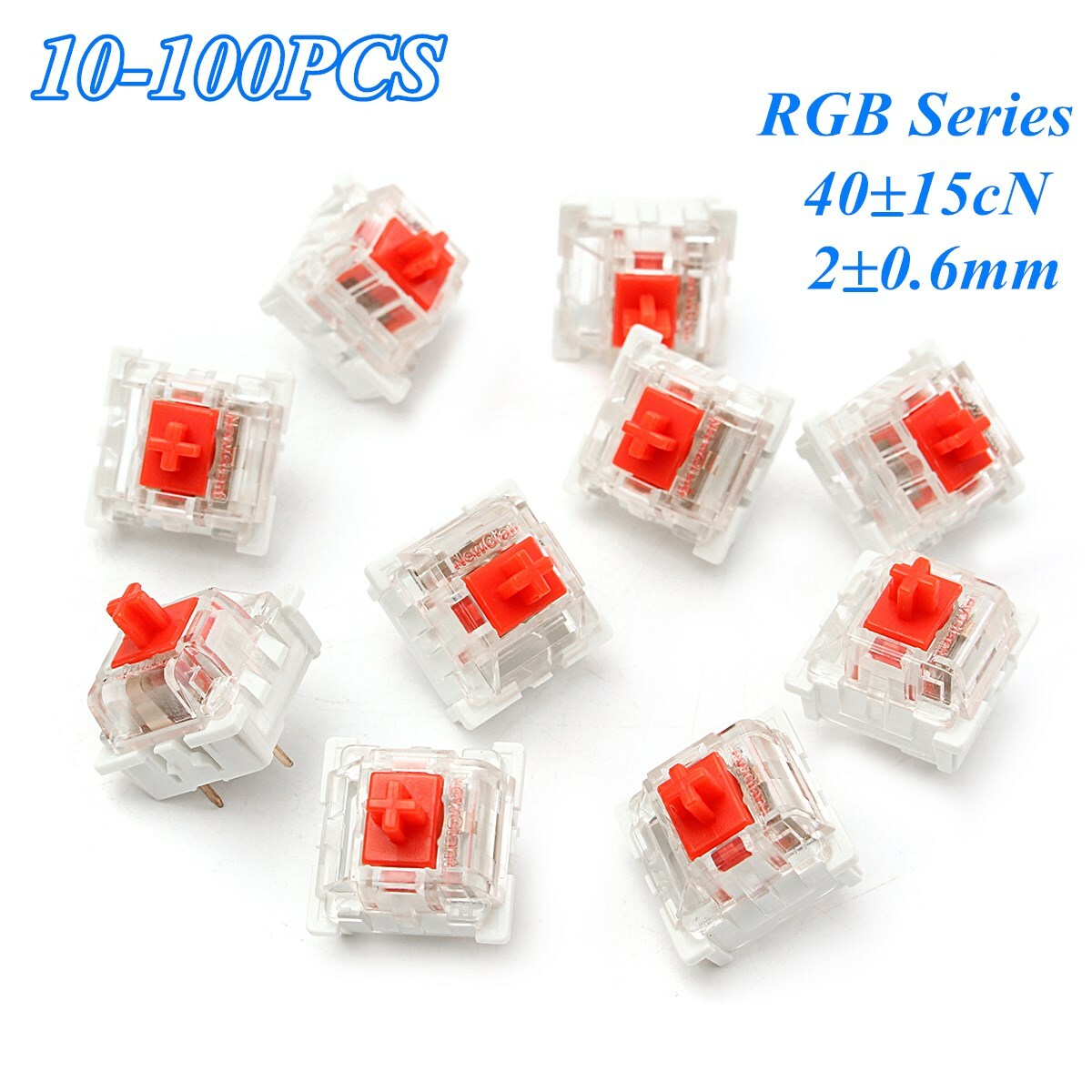 Lot 10-100Pcs For Cherry 3 Pin MX RGB Mechanical Switch Keyboard Replacement Red