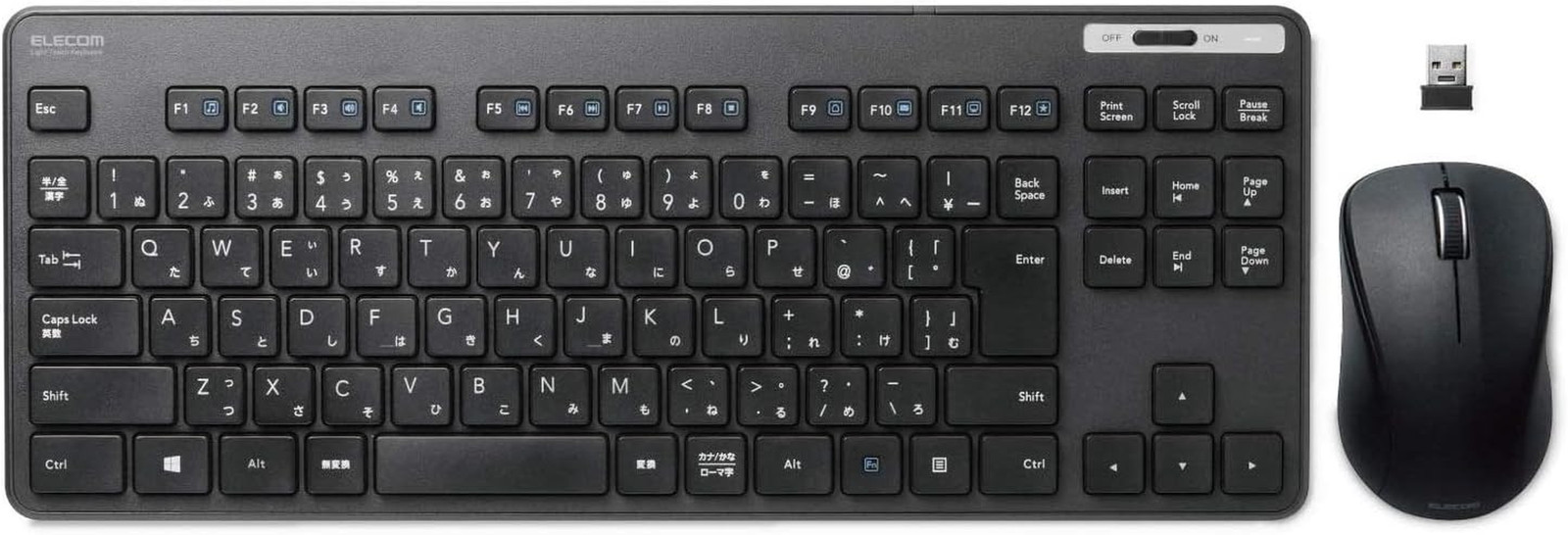 Wireless Thin Keyboard/Standard Japanese Layout/Conformity with JIS Standard/Wir
