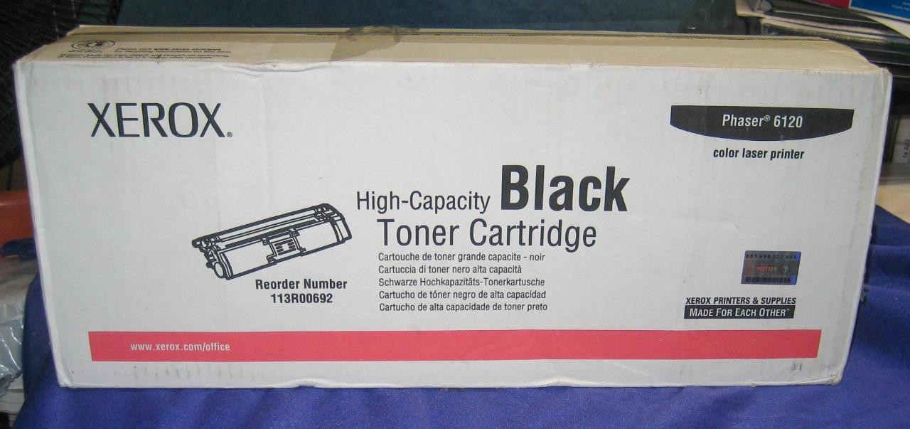 Genuine Xerox Phaser 6120 113R00692 High Capacity Black Toner - NIB