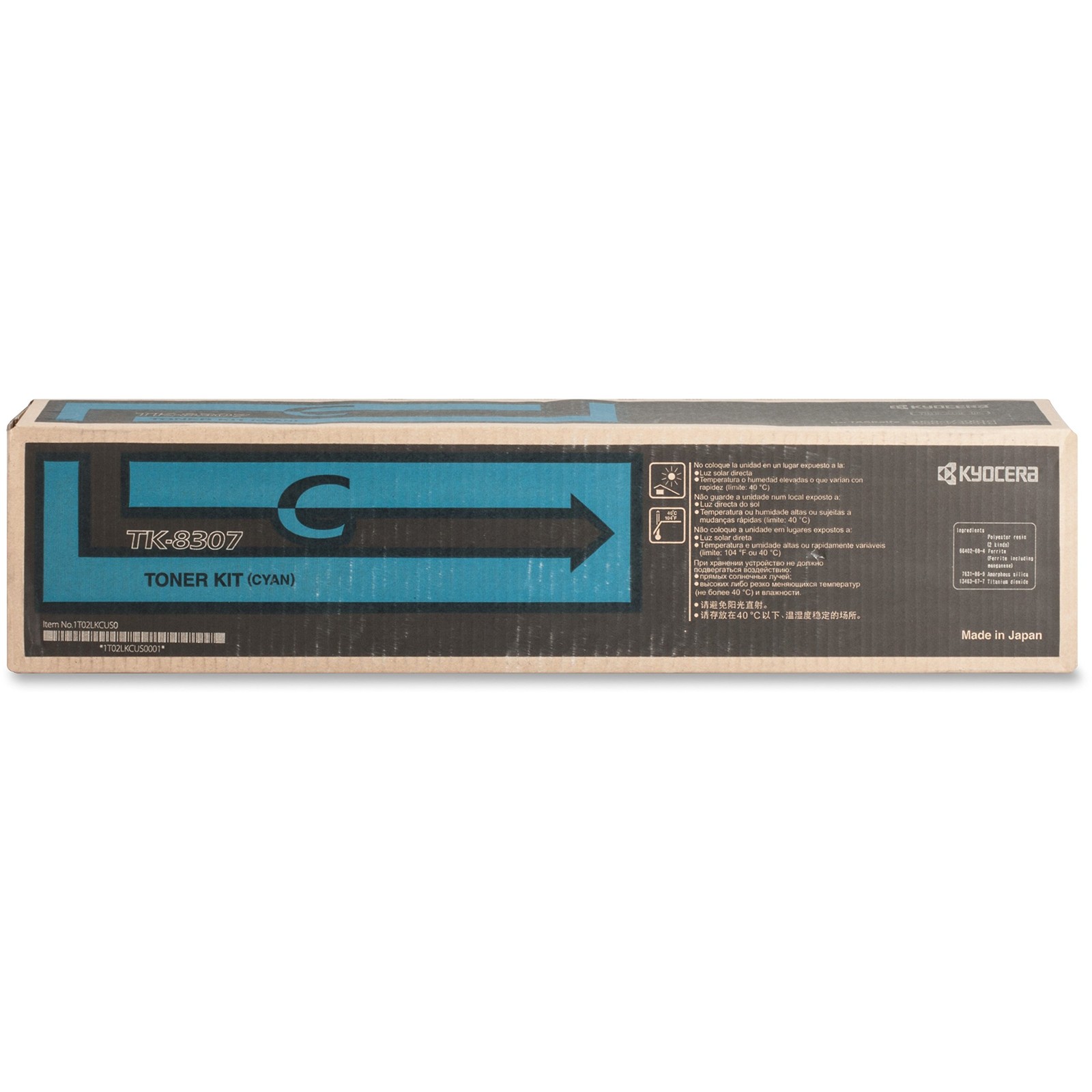 Original Kyocera TK-8307 Cyan Toner. New Sealed Toner, We Ship Fast
