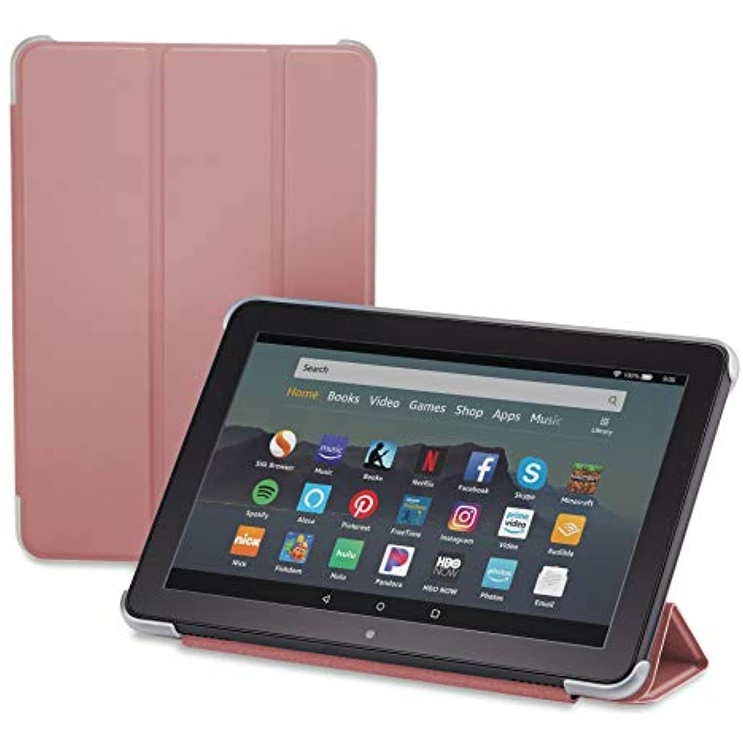 Nupro Tri-fold Standing Case for Fire HD 8 Tablet, Plum (10th Gen, 2020 Release)