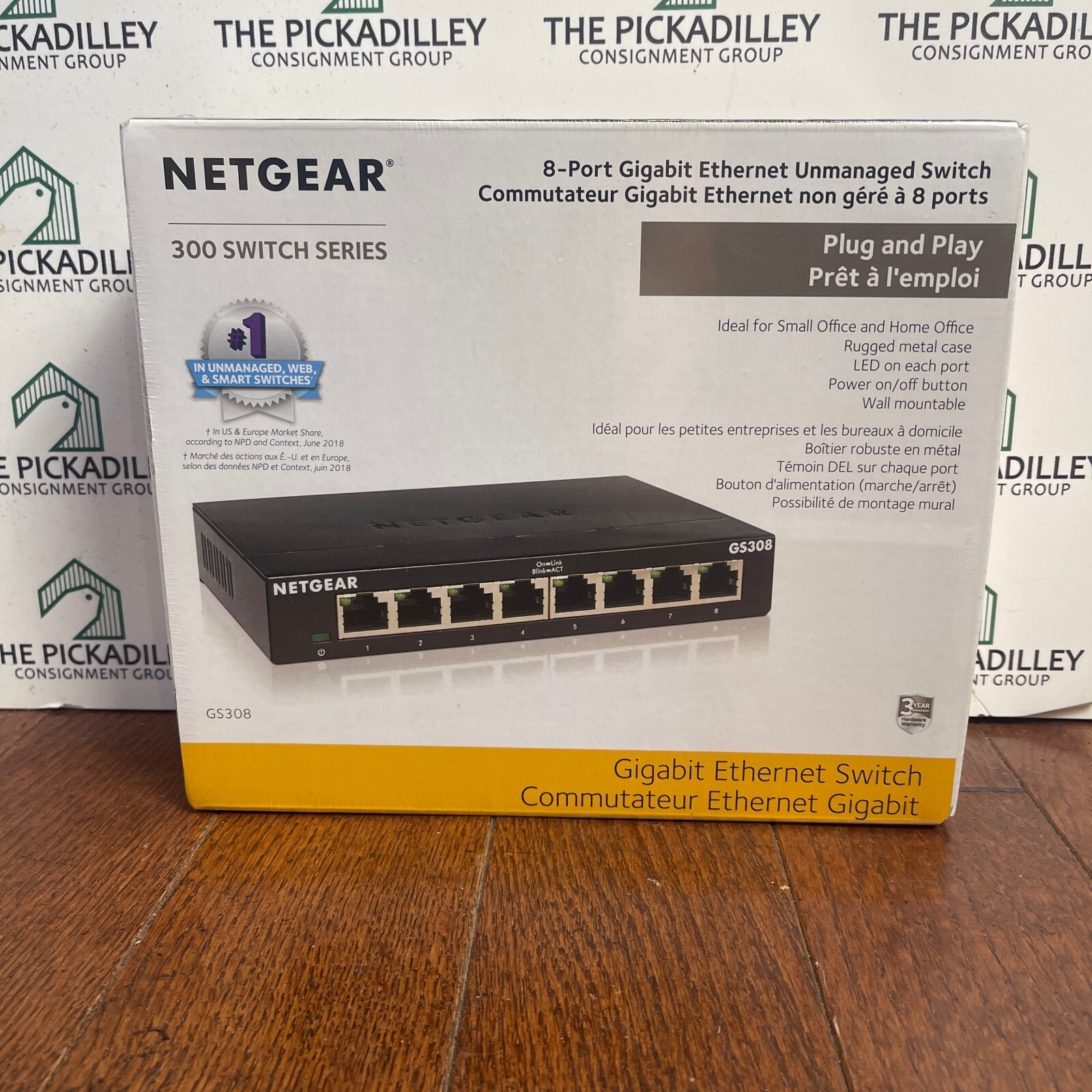 Netgear GS308 8-Port Gigabit Ethernet Switch New in Box