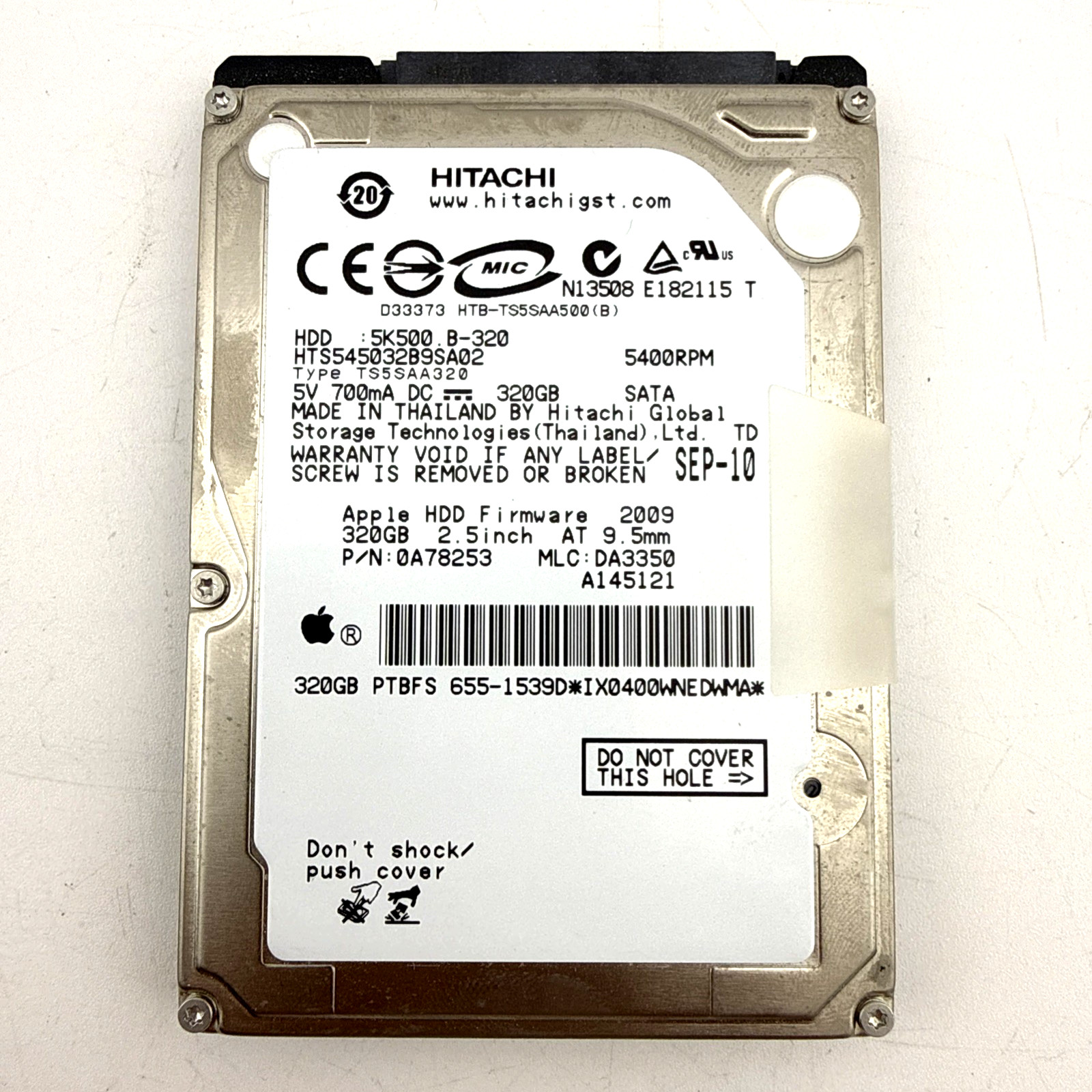 Hitachi HTS545032B9SA02 320GB 2.5 SATA 5400RPM Laptop Hard Drive