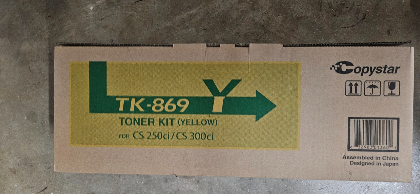 Genuine Copystar TK-869Y (TK867Y) Yellow Toner Cartridge TASKalfa 250ci 300ci 