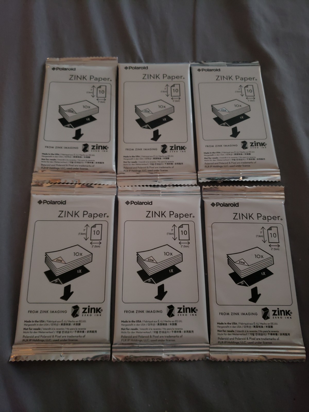Polaroid Premium ZINK Photo Paper 2x3 Inch Snap 6x10 Sheets Pack  