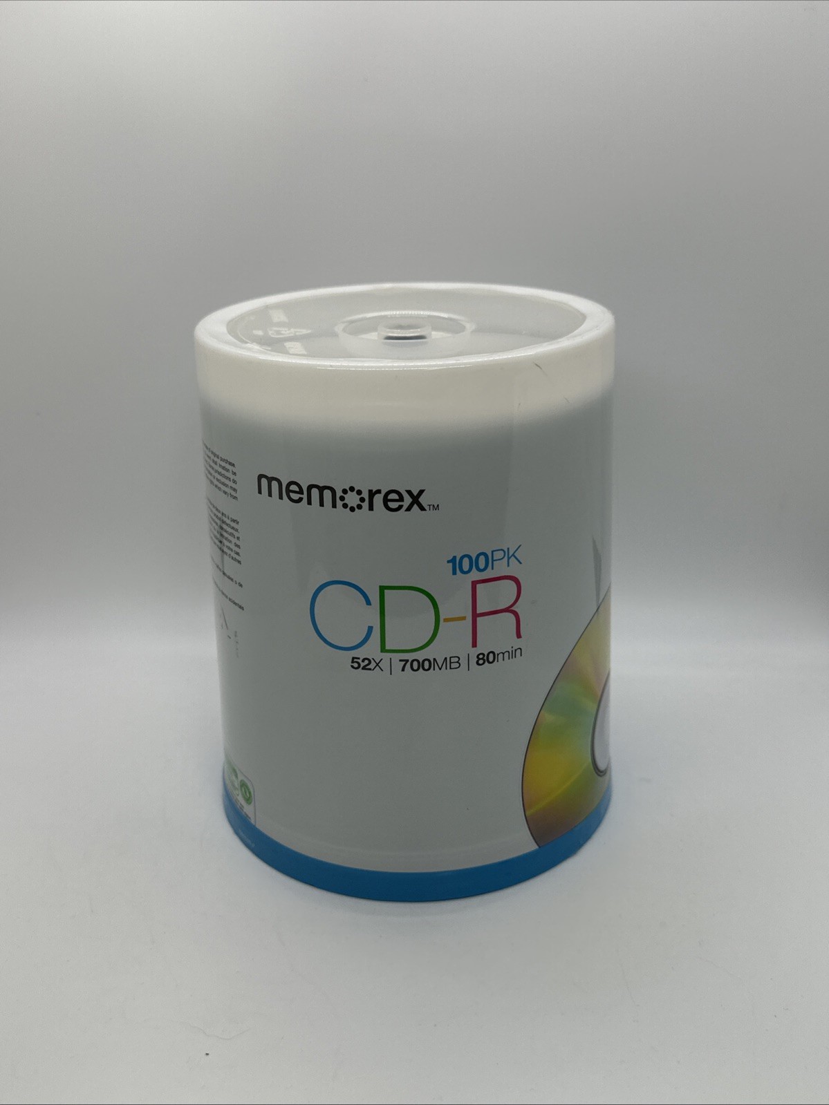 Memorex CD-R 100 Pack 52X 700mb 80Min Digital Media New Factory Sealed