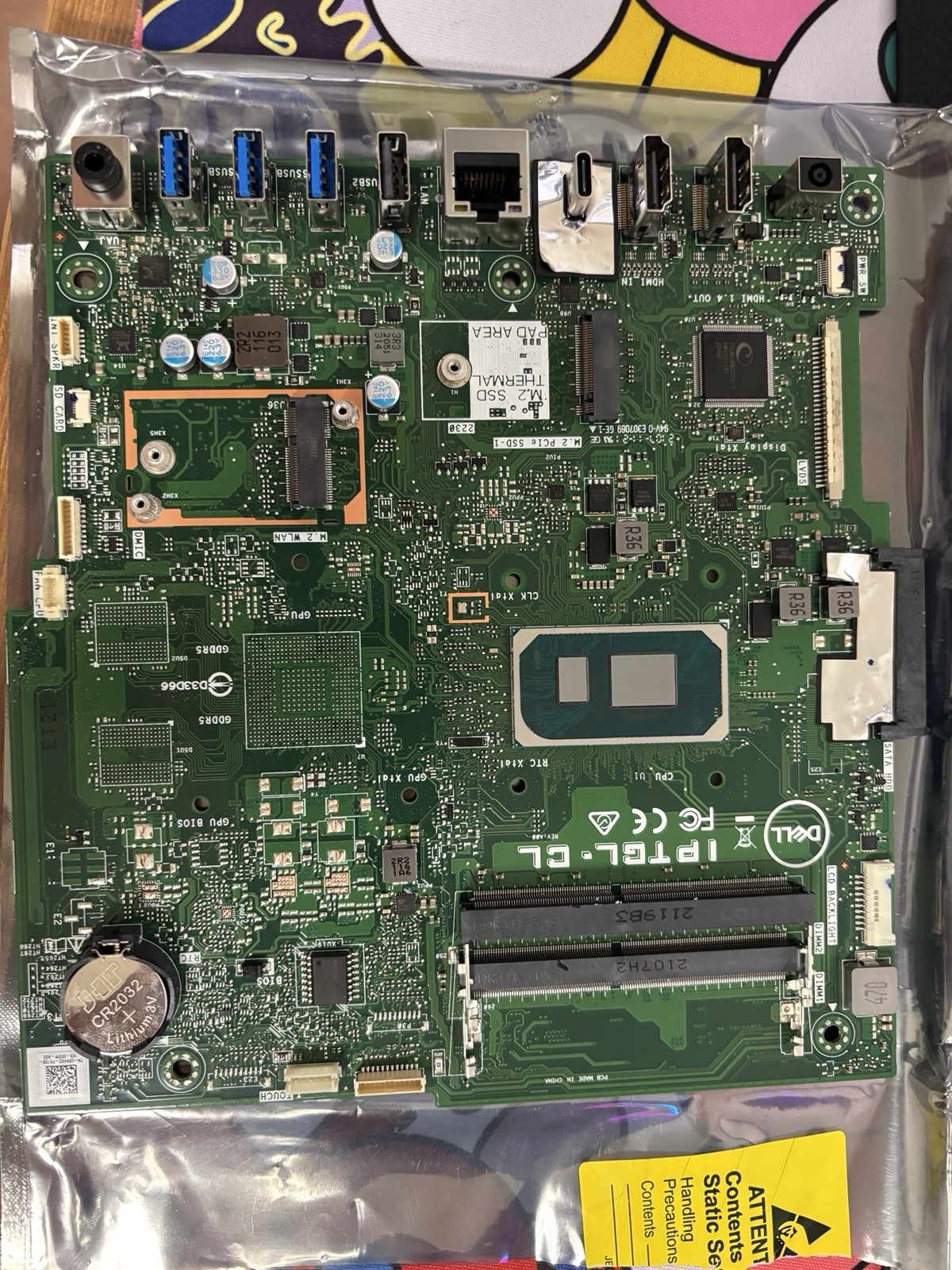 Dell OEM Motherboard DP/N 894X2 Intel DDR4 LGA BGA M.2 HDMI DP USB-C