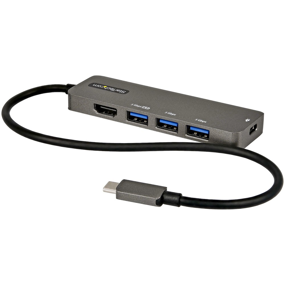 Startech Dkt30Chpd3 Usb C Multiport Adapter 100W Pd 4K Hdmi Hub Mini Travel