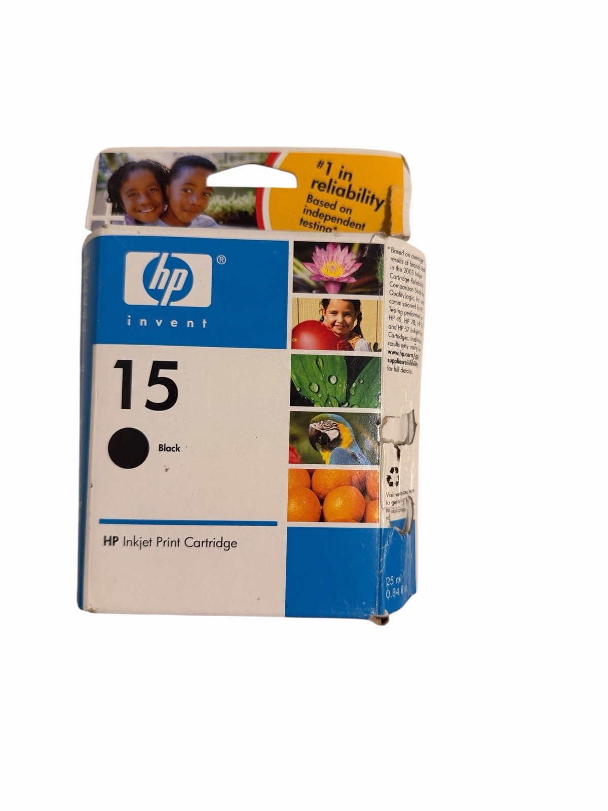 HP INVENT 15 BLACK INKJET PRINTER CARTRIDGE Opened Box But Brand New.