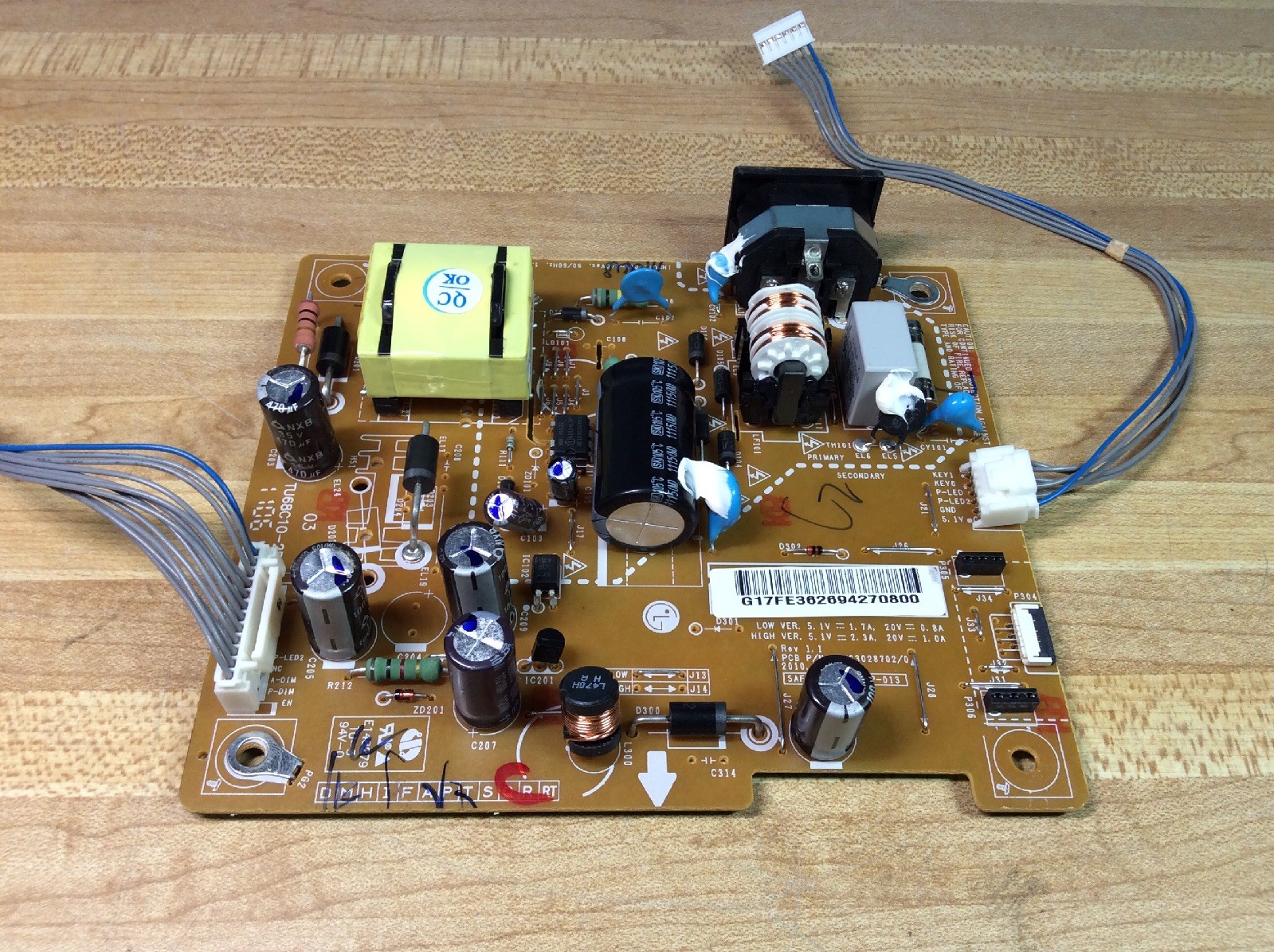 LG Flatron E2041 20" LED Computer Monitor POWER SUPPLY BOARD REPLACEMENT PART
