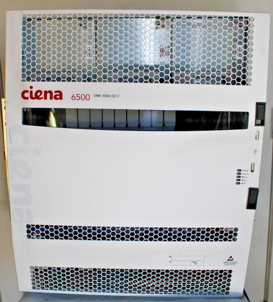 Ciena 6500 Chassis w/9 NTK505YAE5 Filler Cards & 3 NTK507MDE5, For Parts/Repair