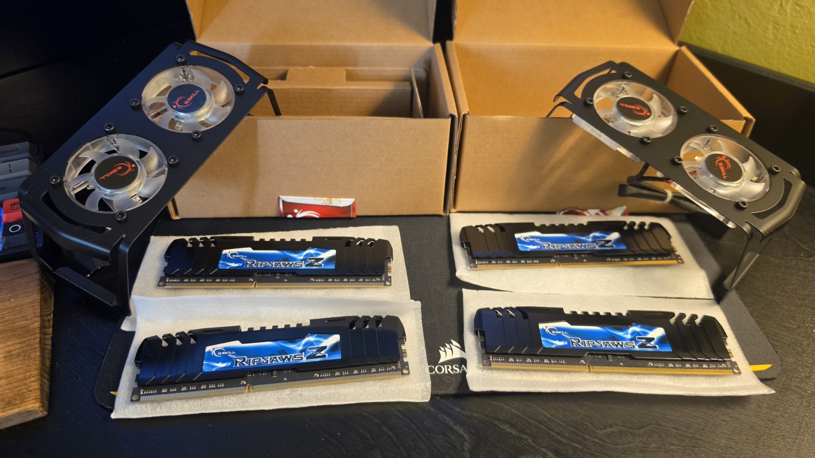 New Ram 4 G.Skill Ripjaws Z 32GB 4x8GB DDR3-2400 PC3-19200 F3-2400C11Q-32GXM Kit