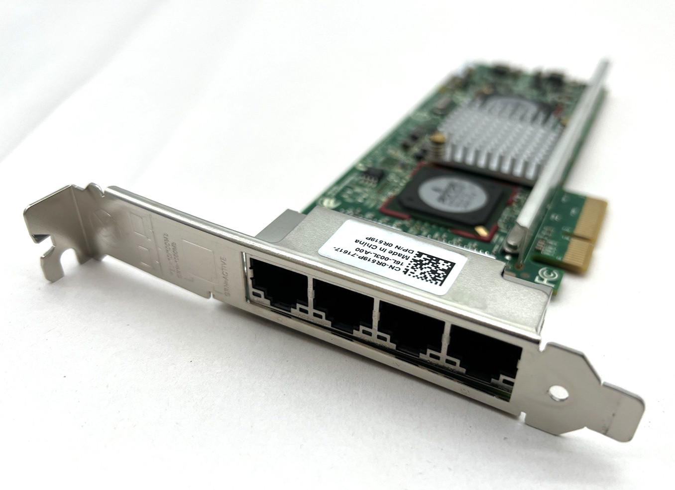 Dell 0R519P Quad Port 1000Base-T RJ-45 1GB Gigabit Ethernet Network Adapter Card