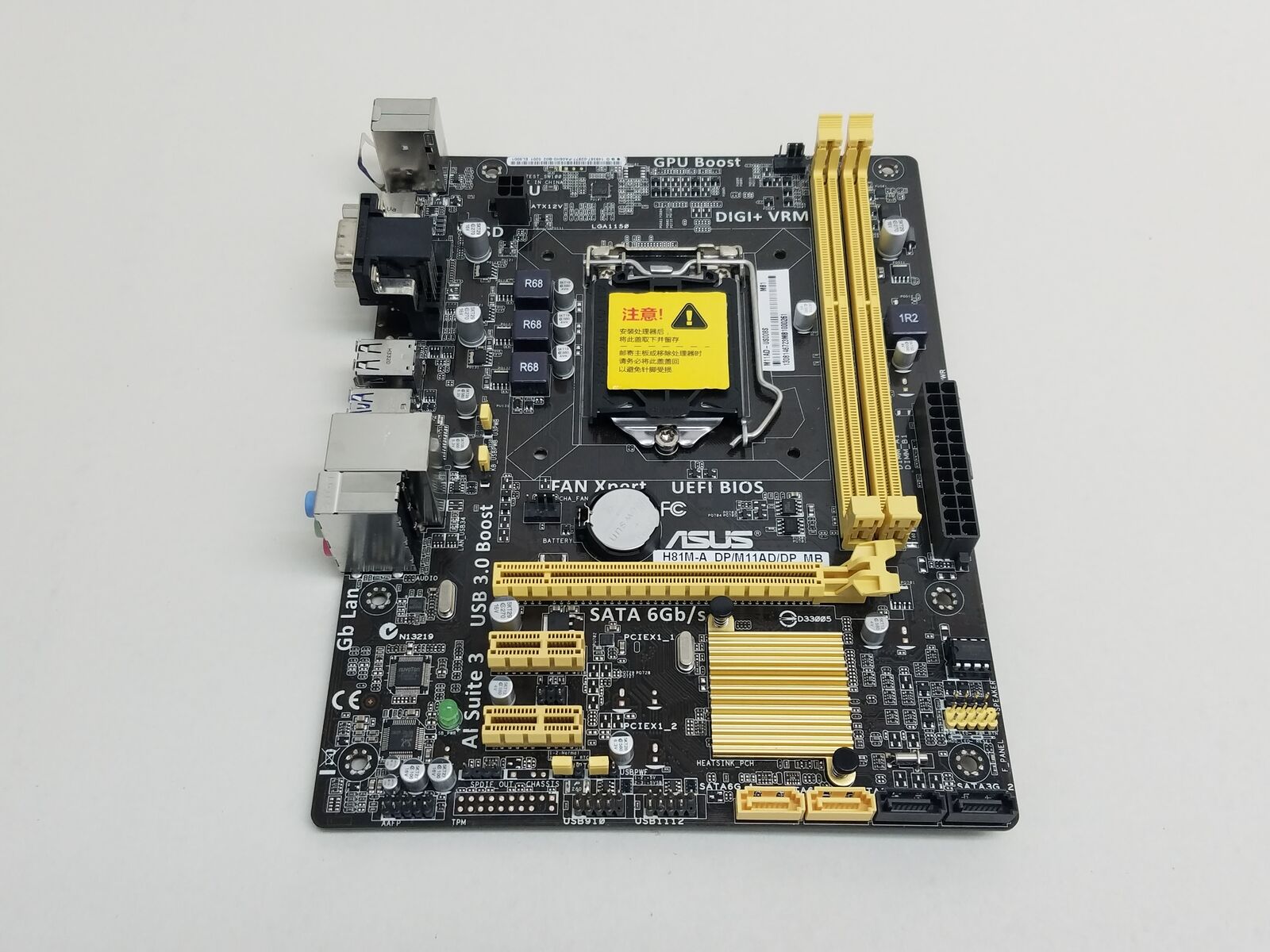 Asus H81M-A_DP/M11AD LGA 1150 DDR3 SDRAM Desktop Motherboard
