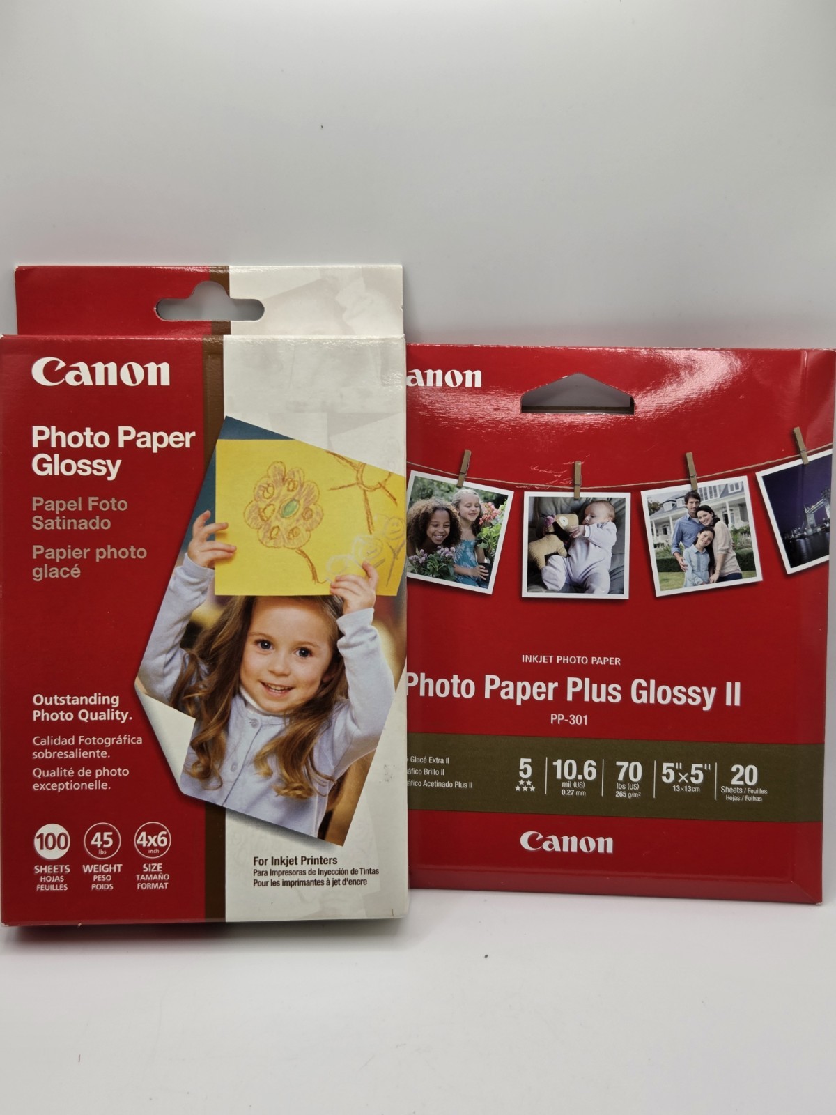 CANON Inkjet Photo Paper Variety Pack - (100) 4x6 Glossy & (19) 5x5 Square Plus 