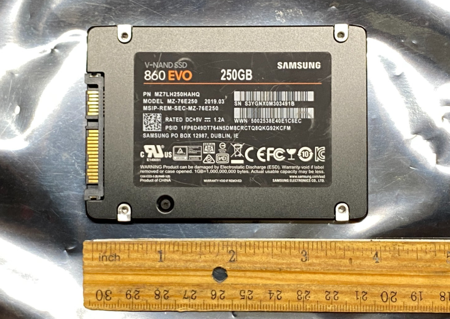 Samsung MZ-76E250 860 EVO 2.5" 250GB SATA SSD MZ7LH250HAHQ