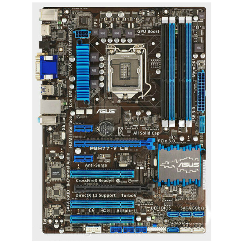 For ASUS P8H77-V LE Motherboard LGA1155 DDR3 USB3.0 SATA3.0 ATX