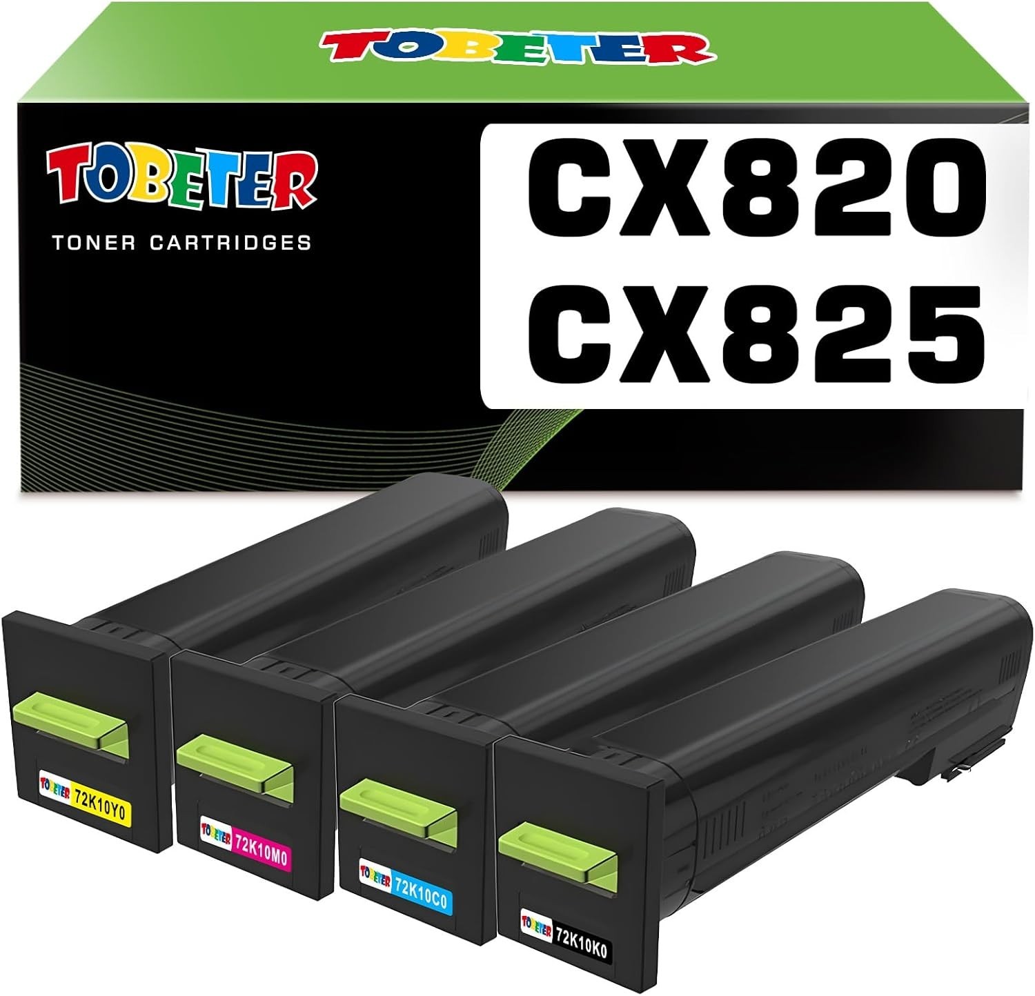 ToBeter CX820 CX825 Toner Replacement for Lexmark CX820dtfe CX825dtfe CX860dte C