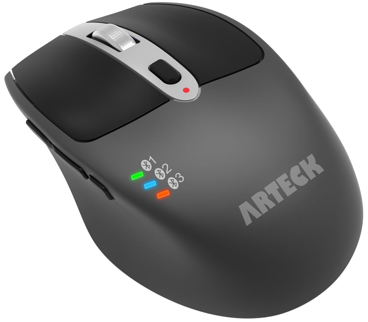 Arteck Multi-Device Wireless Bluetooth Mouse Ergonomic Silent Clicking Black