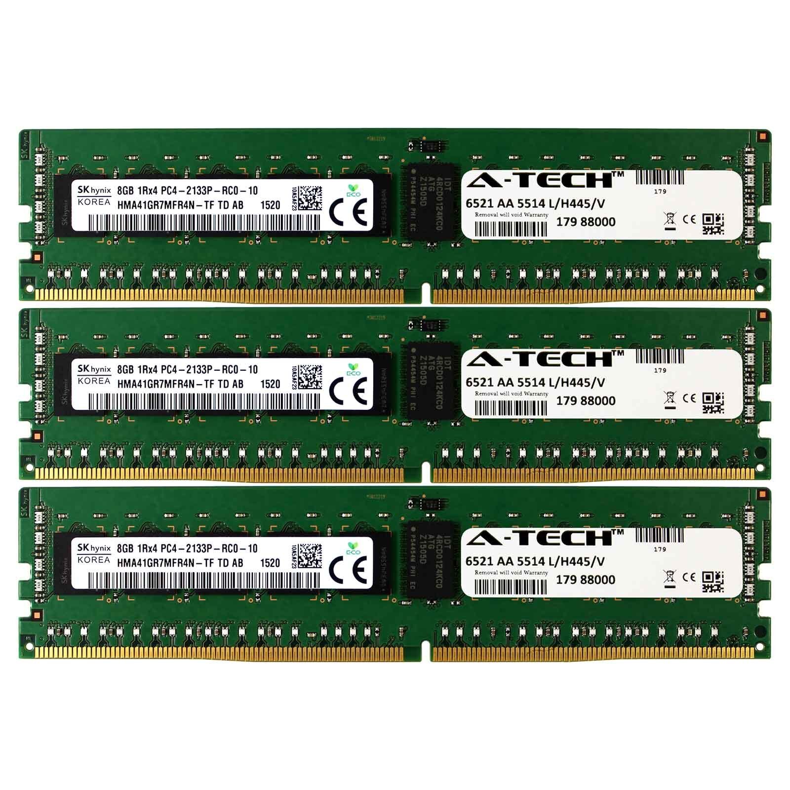 DDR4 2133MHz Hynix 24GB Kit 3x 8GB Dell PowerEdge R730xd R730 R630 Memory RAM