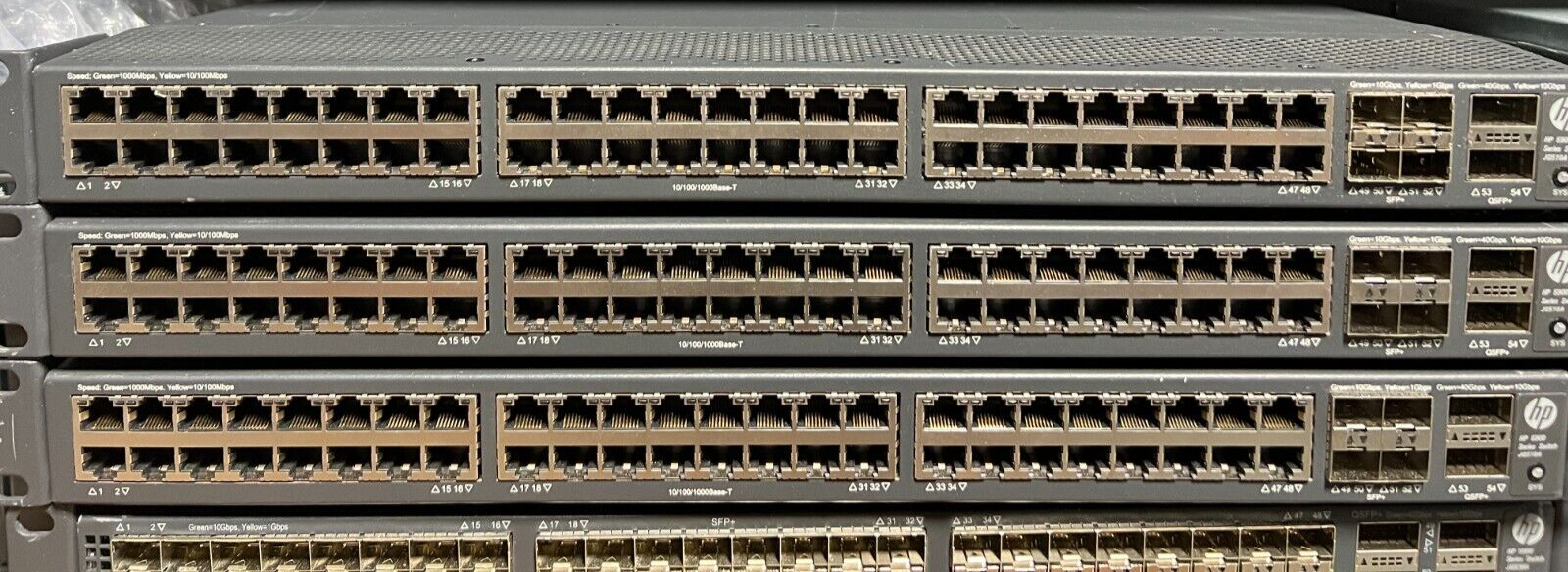 HPE FlexFabric 5900AF-48G-4XG-2QSFP+ 48 Port Gig Switch SFP+ QSFP+ JG510A