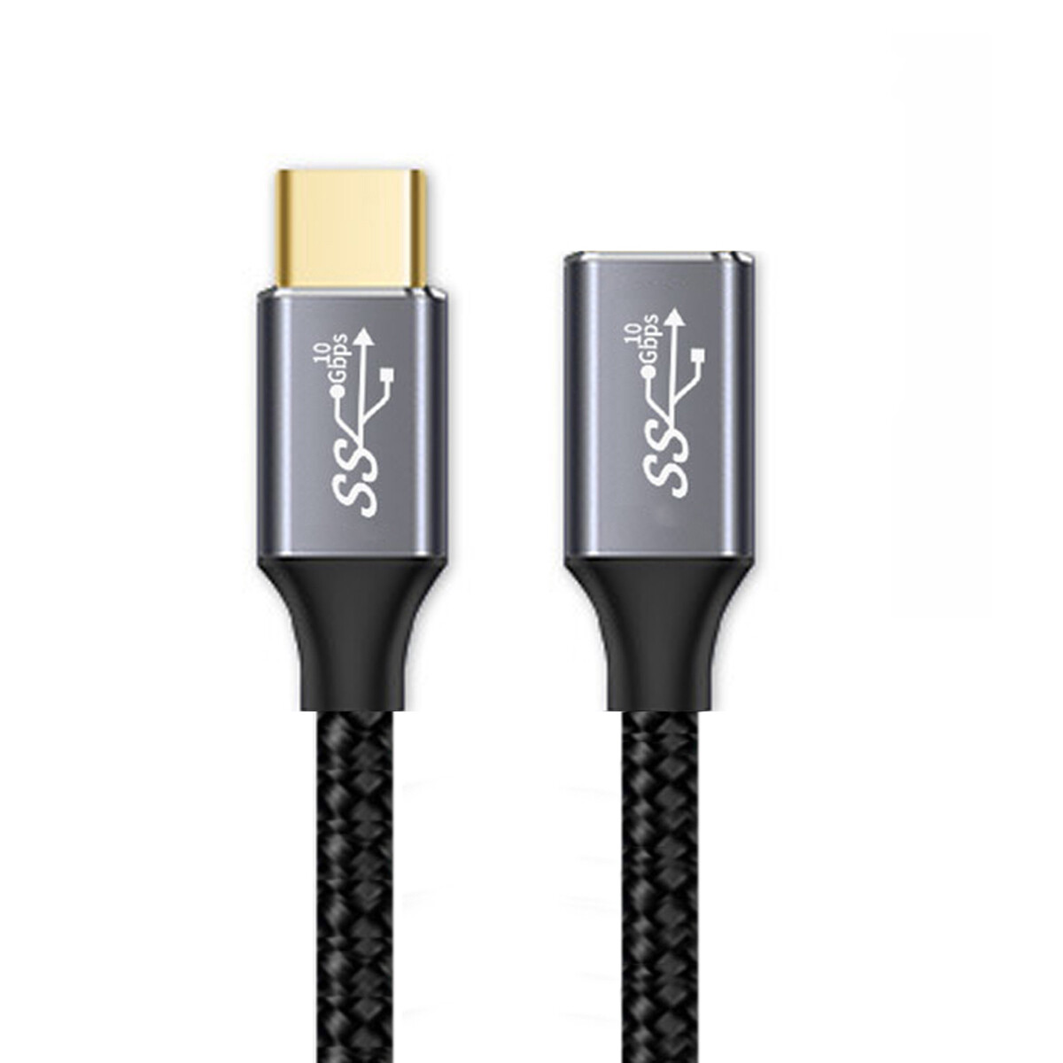 Cablecy Cable Male to Female USB-C USB 3.1 Type-C Extension Data 10Gbps 100W M-F
