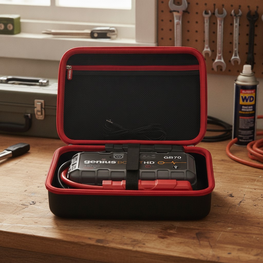 Boost GB70 / X UltraSafe Jump Starter Hard EVA Carrying Case with Mesh Pocket...