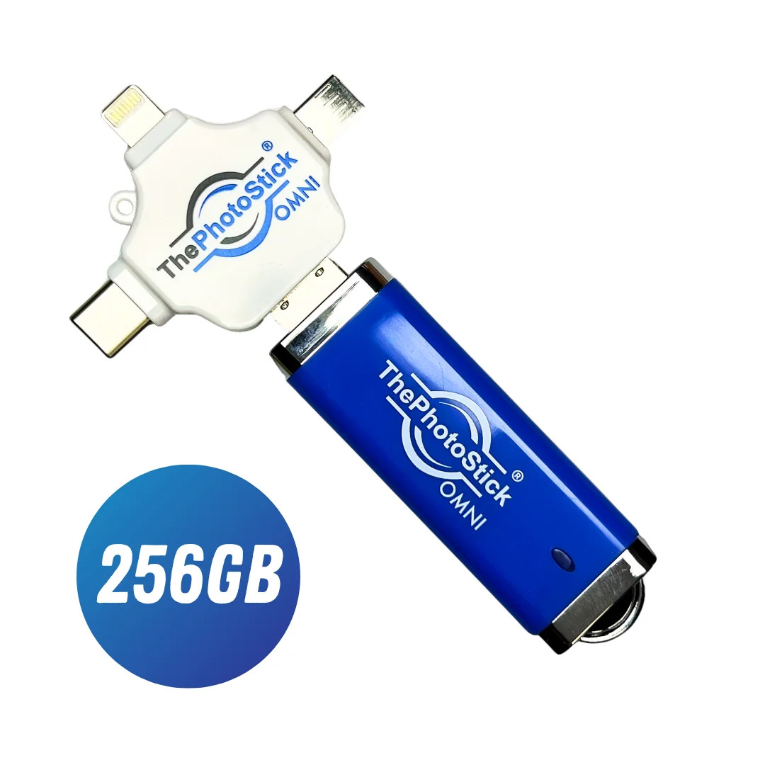 ThePhotoStick TPSOMNI256GB Omni - 256GB, Photo & Video Backup, File Save &