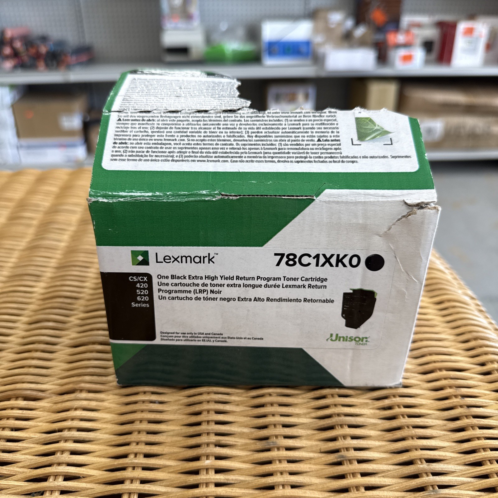 Genuine Lexmark 78C10K0 Black Toner Cartridge New