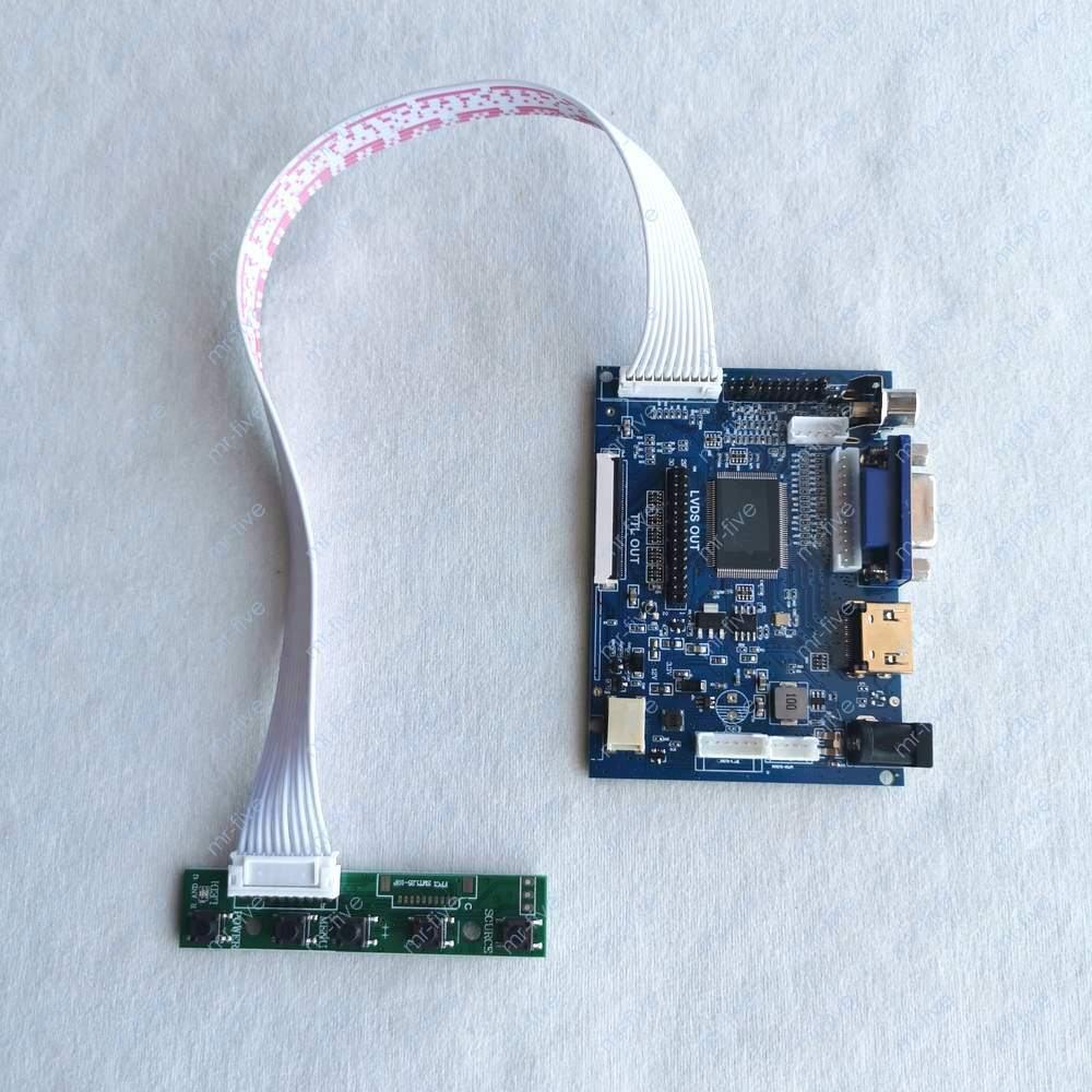 Fit TTL 50 Pin 1ch 6-bit 800*600 Display Screen HDMI+VGA+AV Controller Board Kit