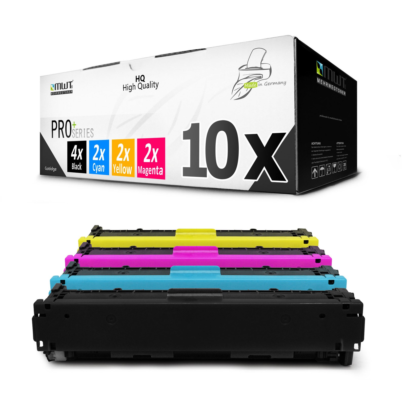 10x MWT PRO+ XXL Toner Cartridge For HP Color LaserJet Pro MFP M-281-fdw