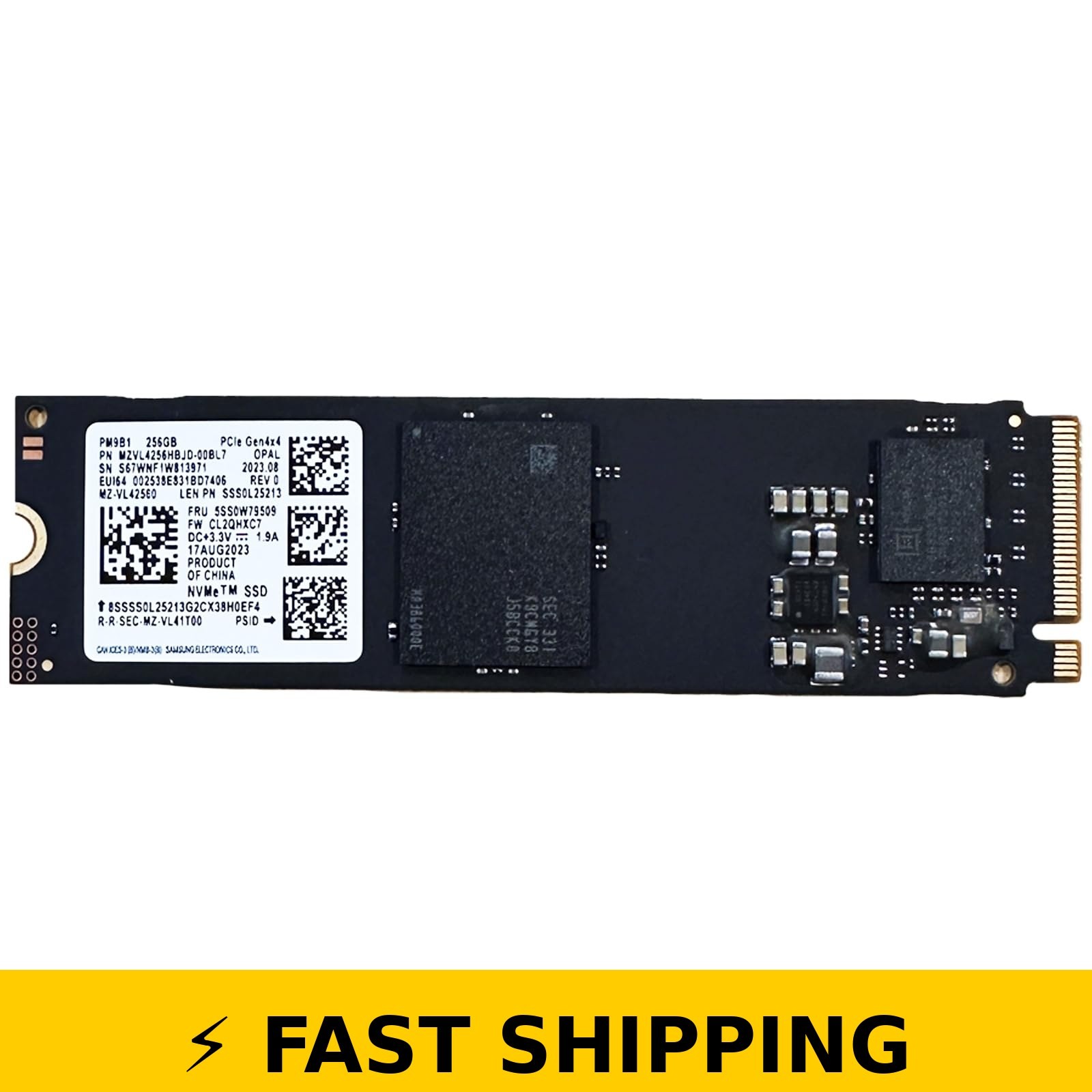 OEM Samsung PM9B1 256GB M.2 PCIe NVMe SSD - 80mm 2280 Form Factor