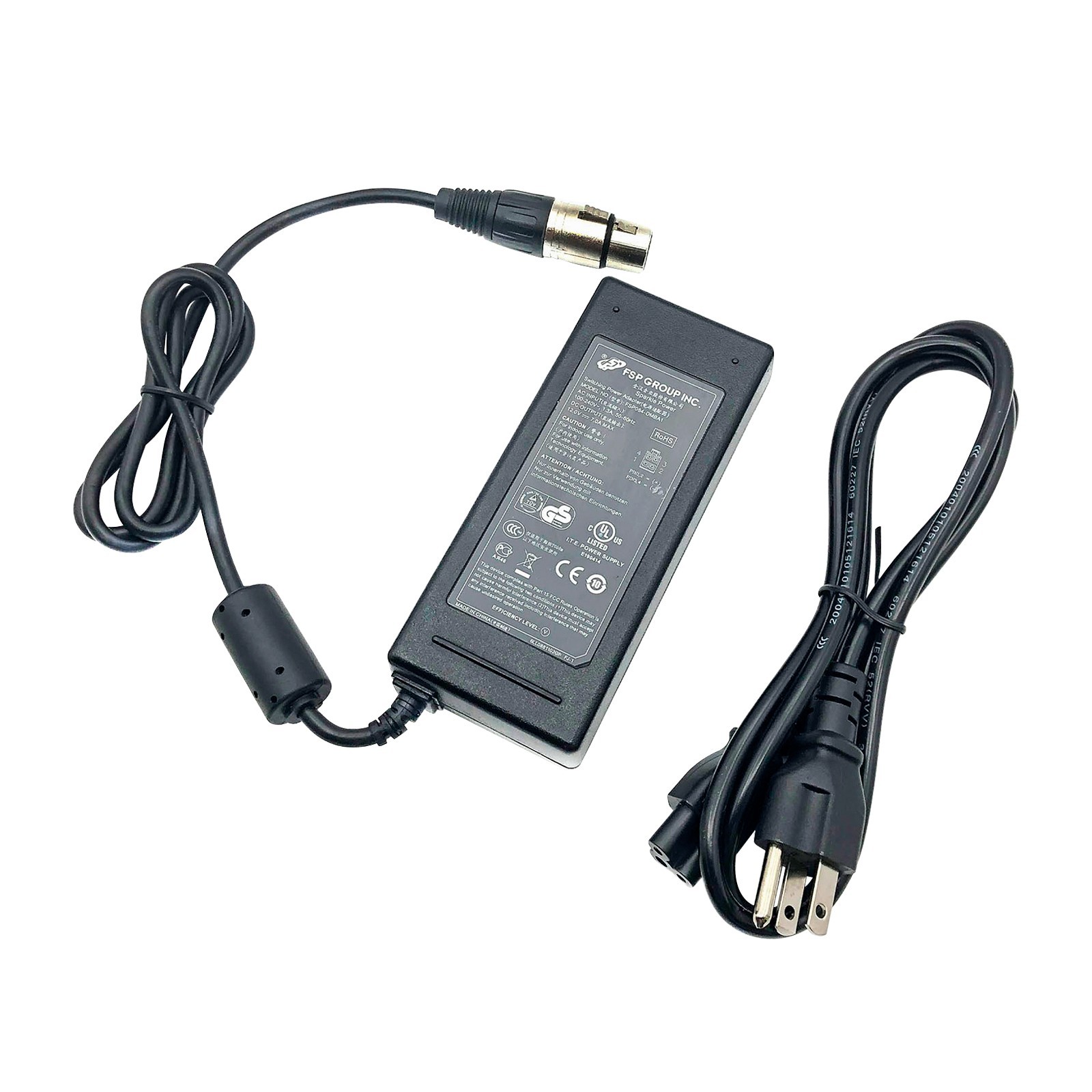 FSP 12V 6A 4-pin XLR Power Adapter for Sony XDCA-FS7 Extension Unit w/ Cord