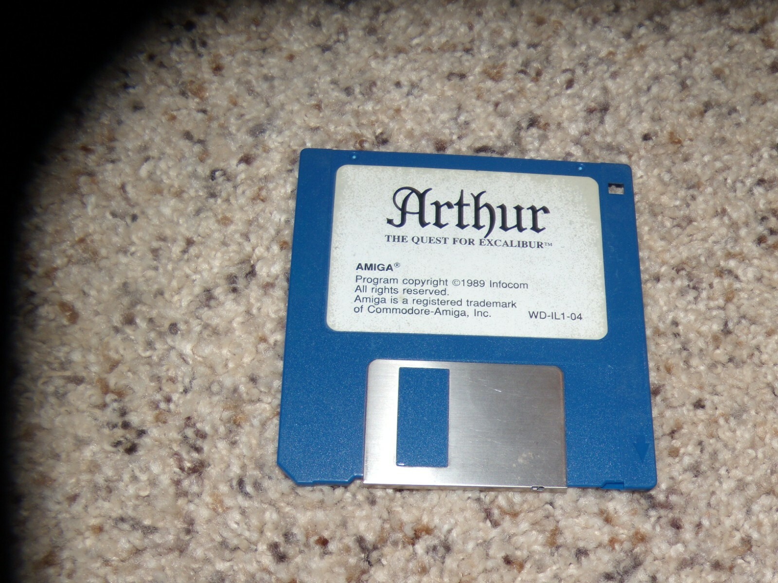 Arthur The Quest for Excalibur Commodore Amiga Game on 3.5" disk