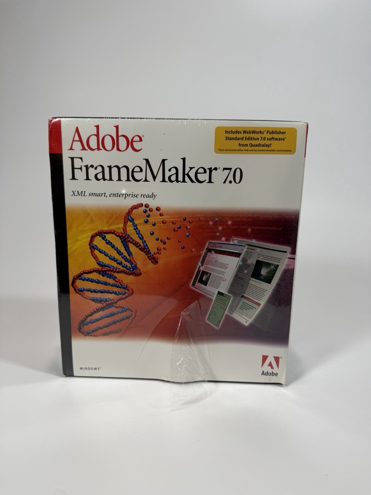 Adobe FrameMaker 7.0 Windows Full Retail 27910385 CD NEW SEALED Vintage Software