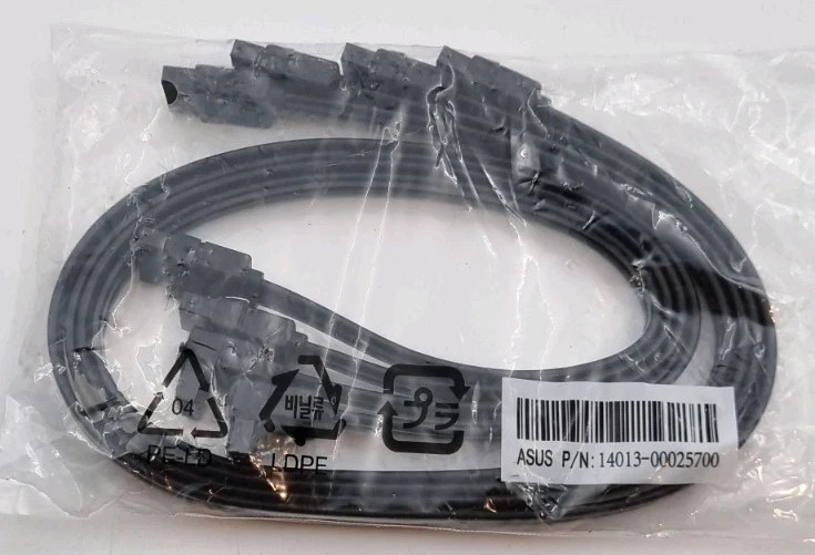 Asus #14013-00025700 Sata 3, SSD, HDD, Locking Cables (Pack of 4) New NIP