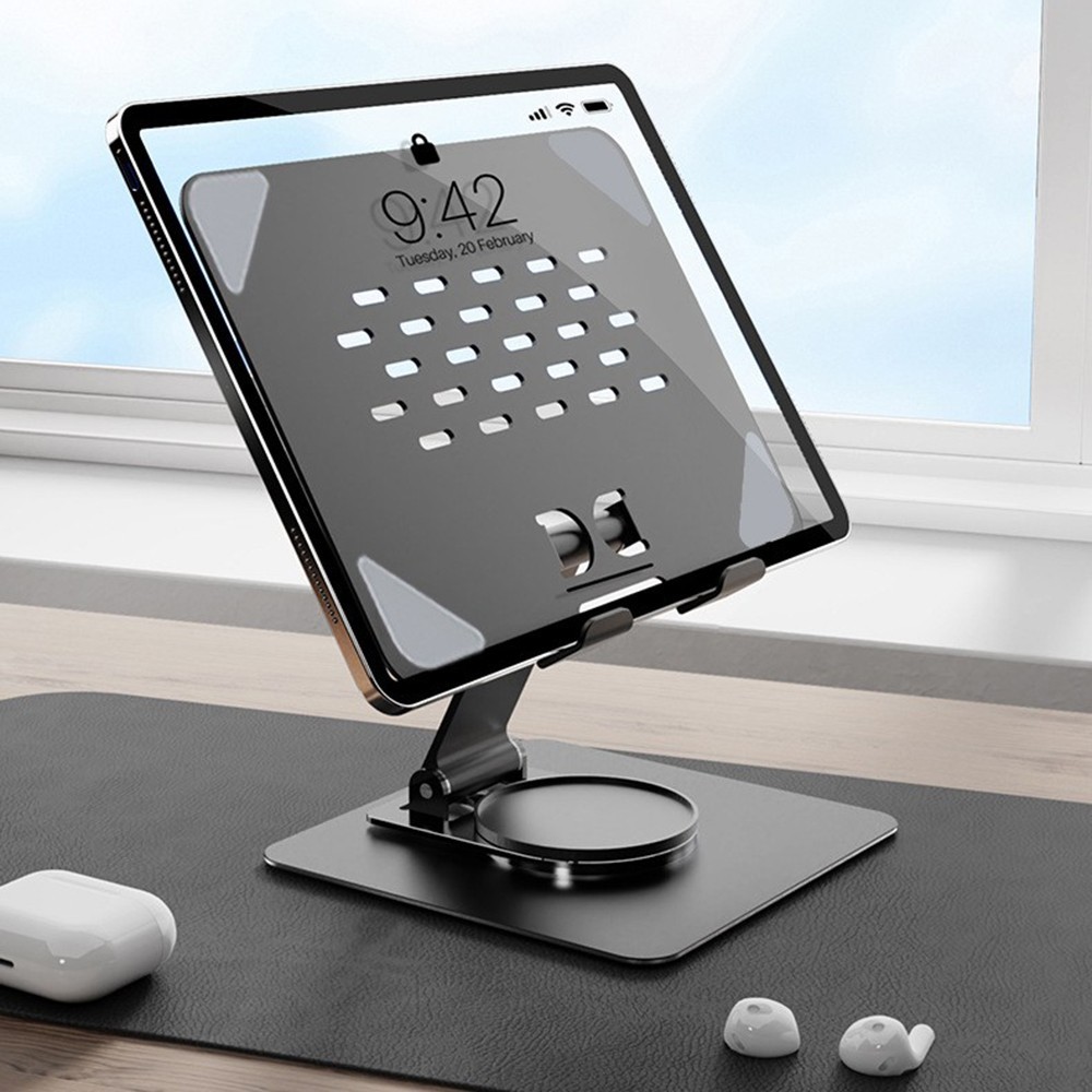 360 ° Rotation Aluminum Foldable Tablet Stand Desk Phone Holder For iPad iPhone