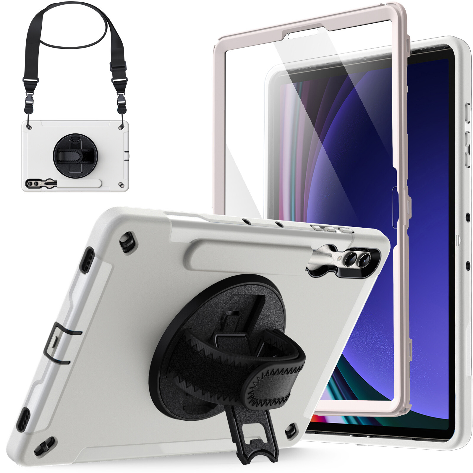 JETech 360° Rotating Case for Samsung Galaxy Tab S10 Plus/Tab S9 Plus 12.4-Inch