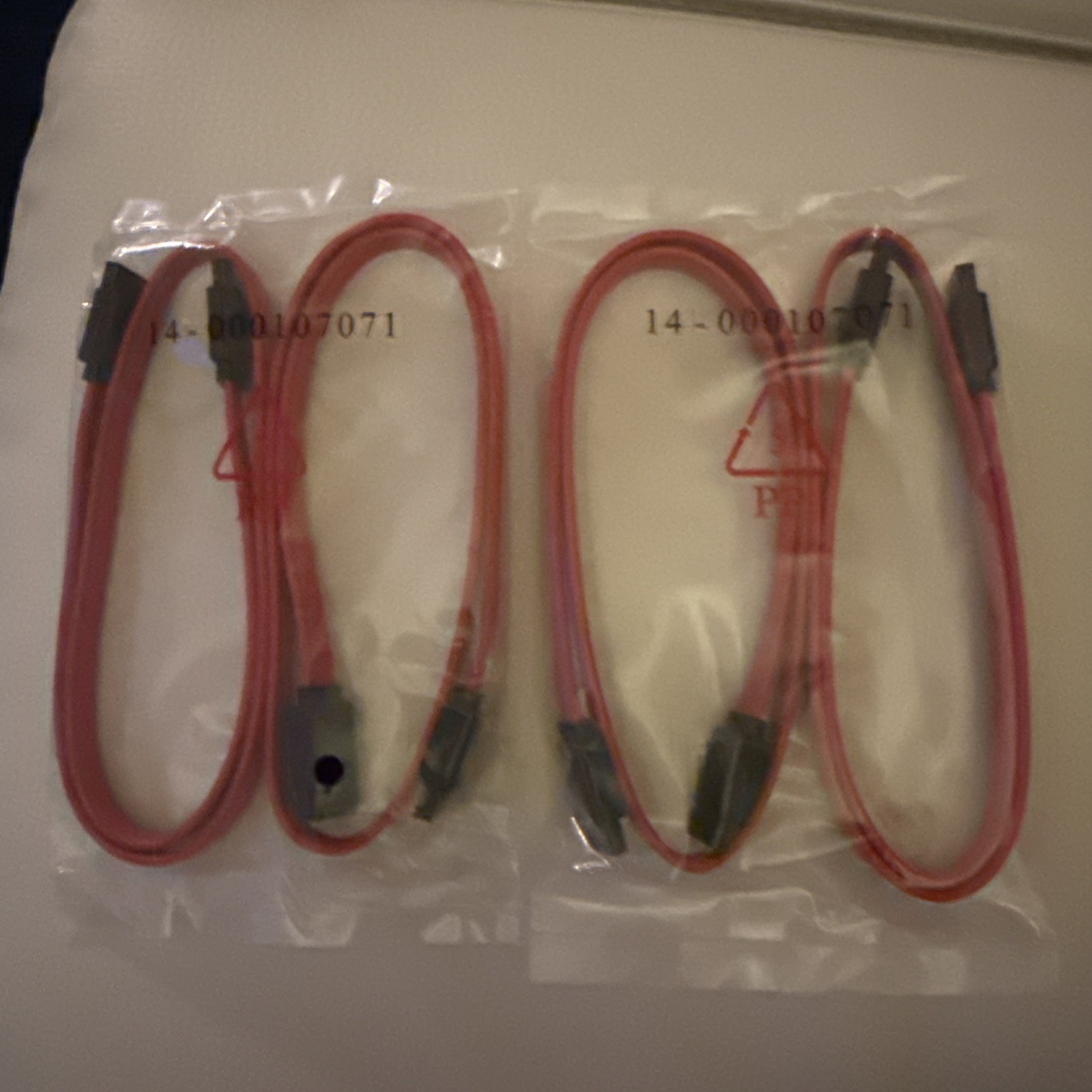 ASUS OEM SATA Data Cable Lot of 2 New Sealed Red 14-000107071 Motherboard