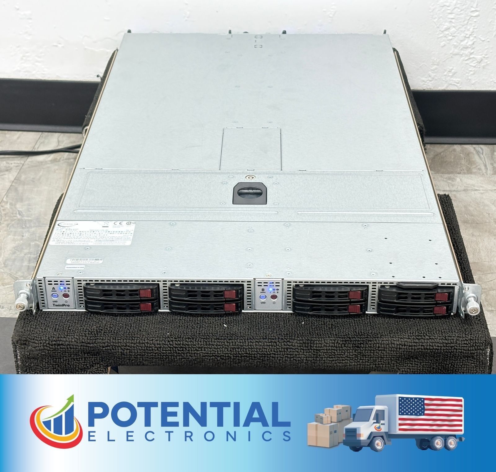 Supermicro SYS-1028TP-DTR 1U 2Node TwinPro Barebone Server Chassis - 2x X10DRT-P