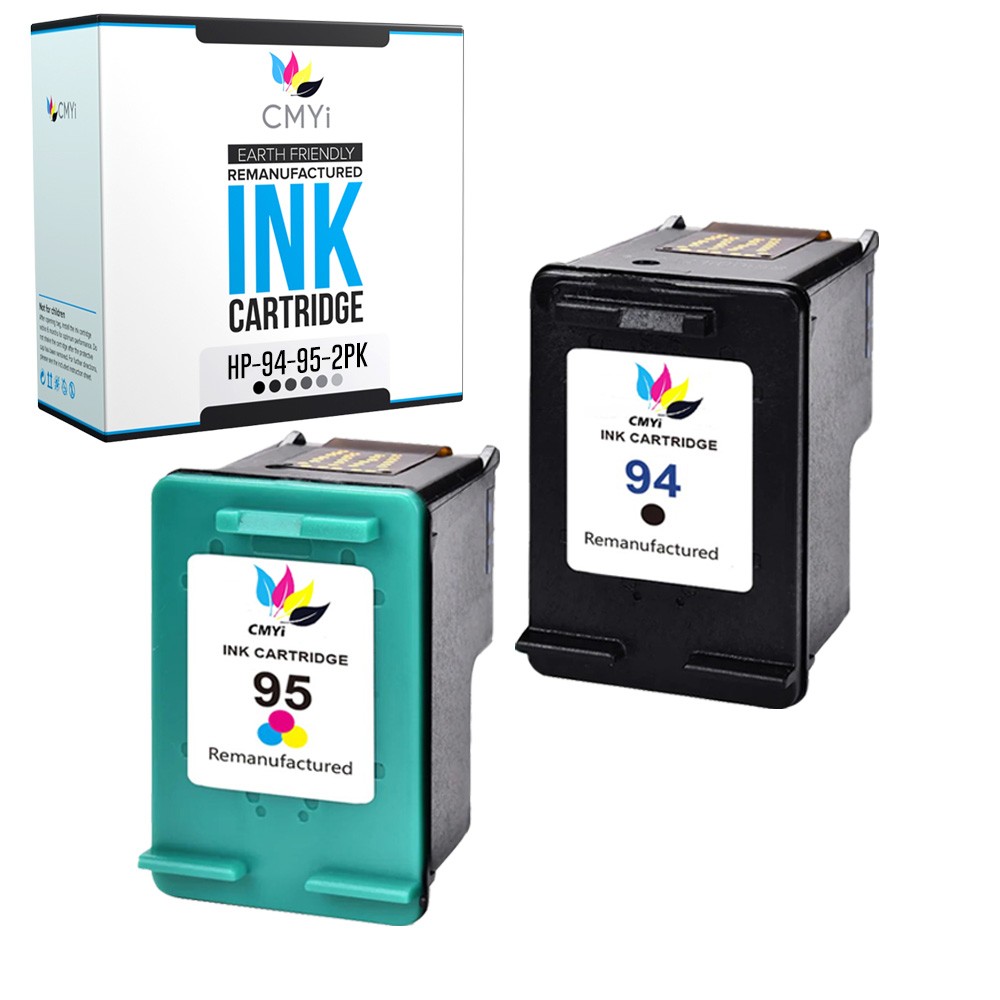 2PK CMYi Compatible 94 95 Ink Cartridges for HP PSC 1600 1610 1610v 2350 2355