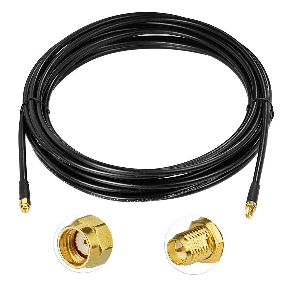 16.4Feet RP-SMA Extension Cable KSR240 for WiFi Router Security IP