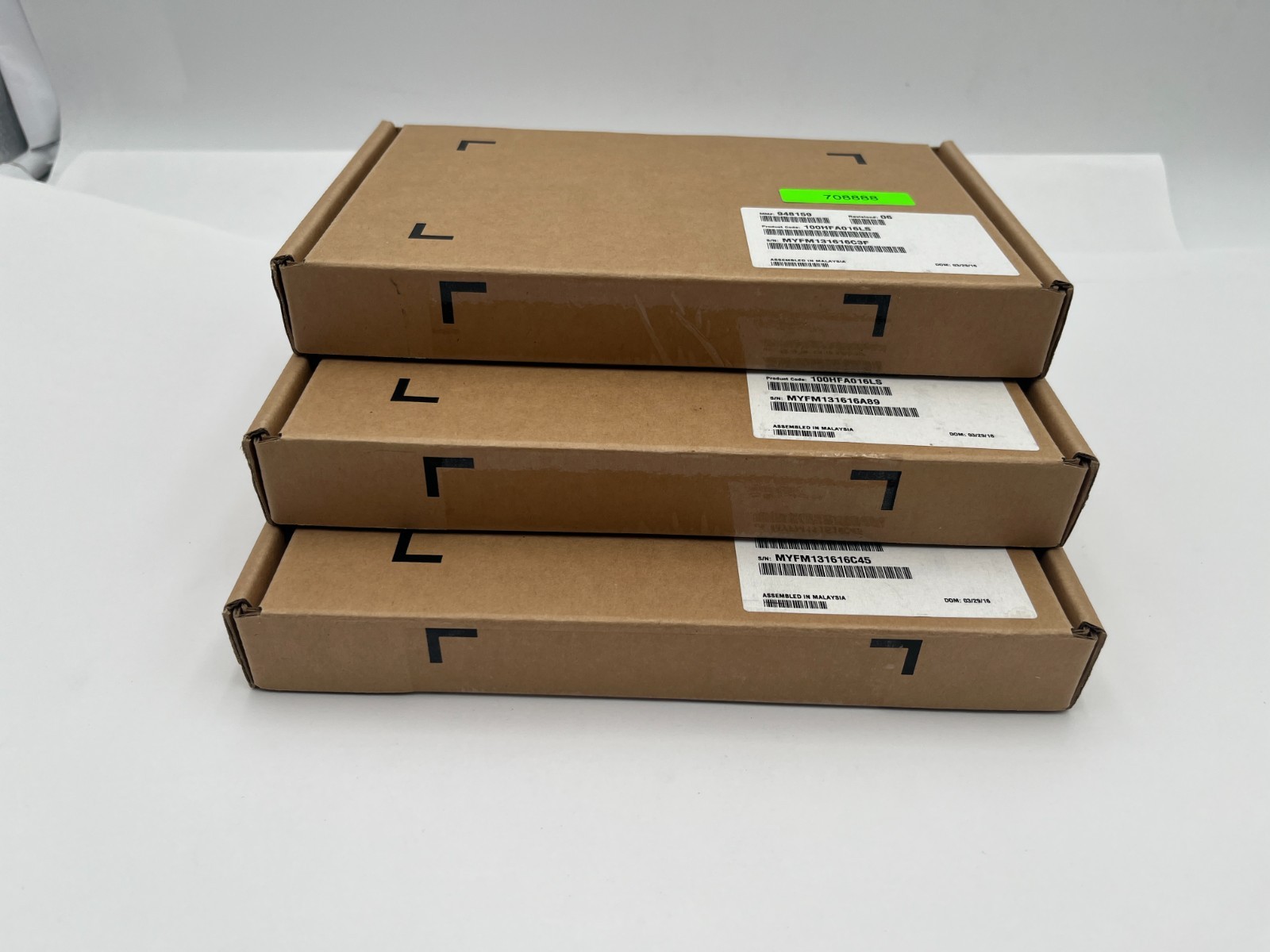 Lot of 3  Intel Omni-Path 100Gb PCIe x16 Host Fabric Adapters 100HFA016LS