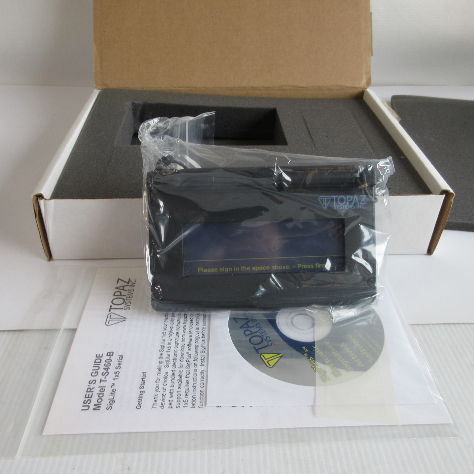 Topaz Systems T-S460-HSB-R Electronic Signature USB Capture Pad - Unused NOB