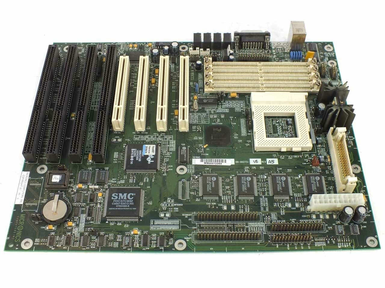 Micron M55Hi-Plus Socket 7 Motherboard 09-00273-26 ISA PCI ATX Pentium MMX