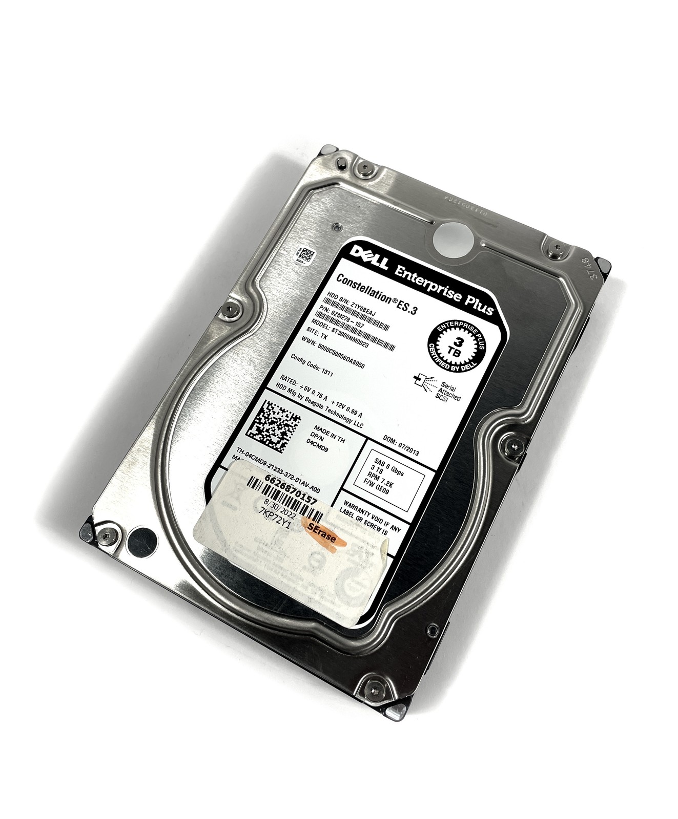 Dell 4CMD9 3TB 3.5" SAS 6Gbps 7.2k Server Hard Drive ST3000NM0023 9ZM278-157
