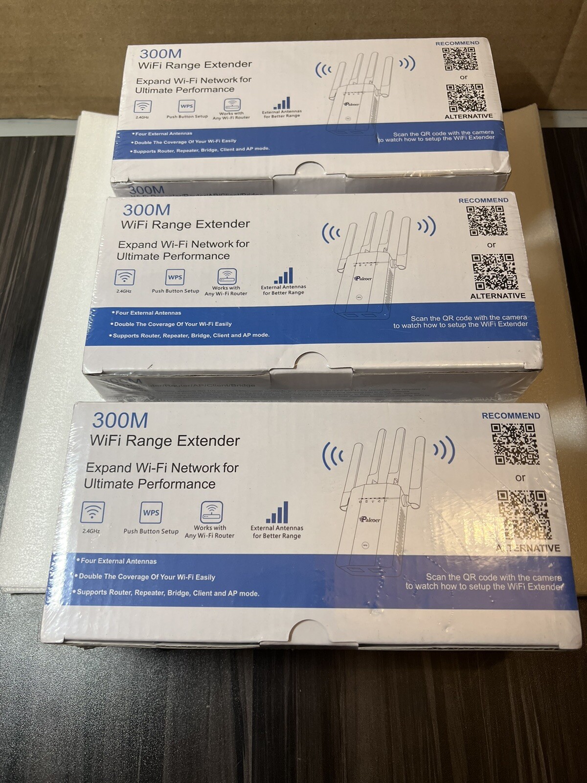3 Paleoer 300M WiFi Range Extender